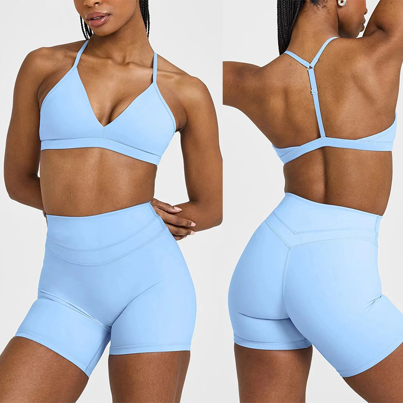 Yoga Fitness Set - European and American cross-border sports bra