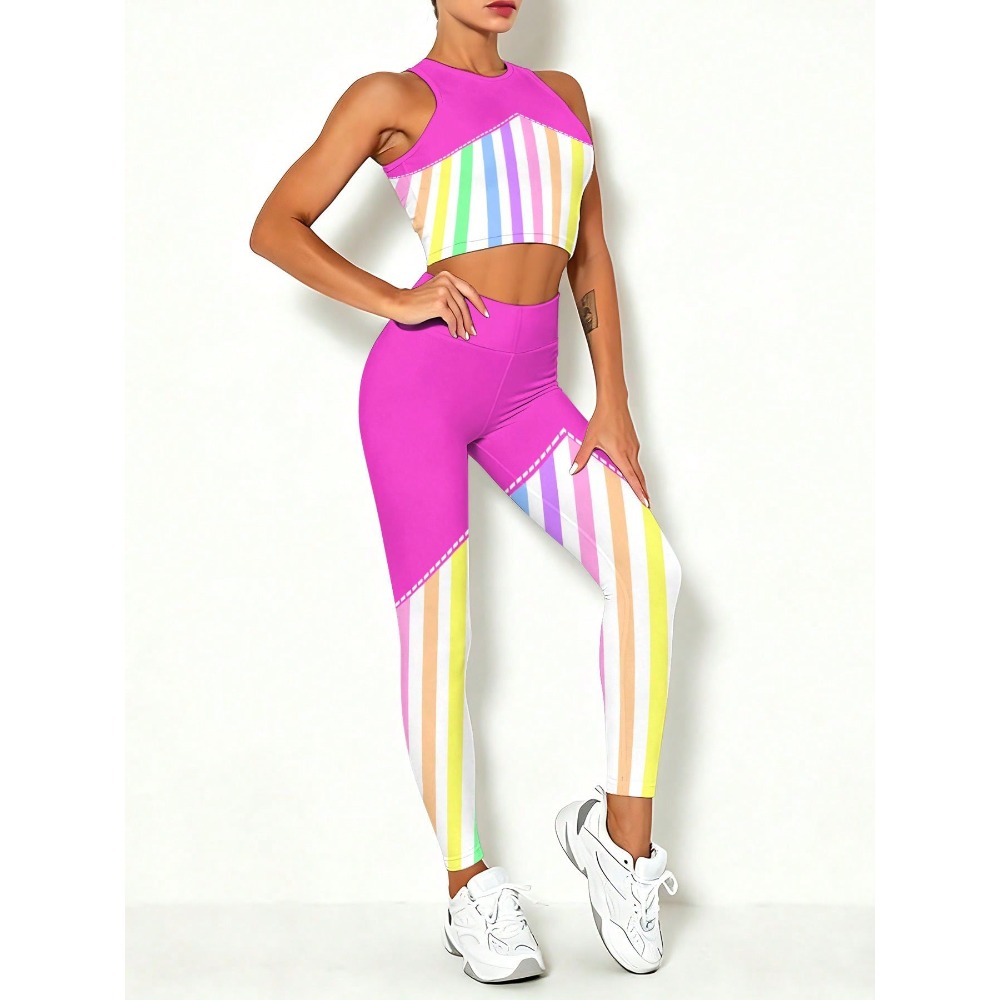 Yoga Fitness Set - Women's Tank Top Yoga Pants Set