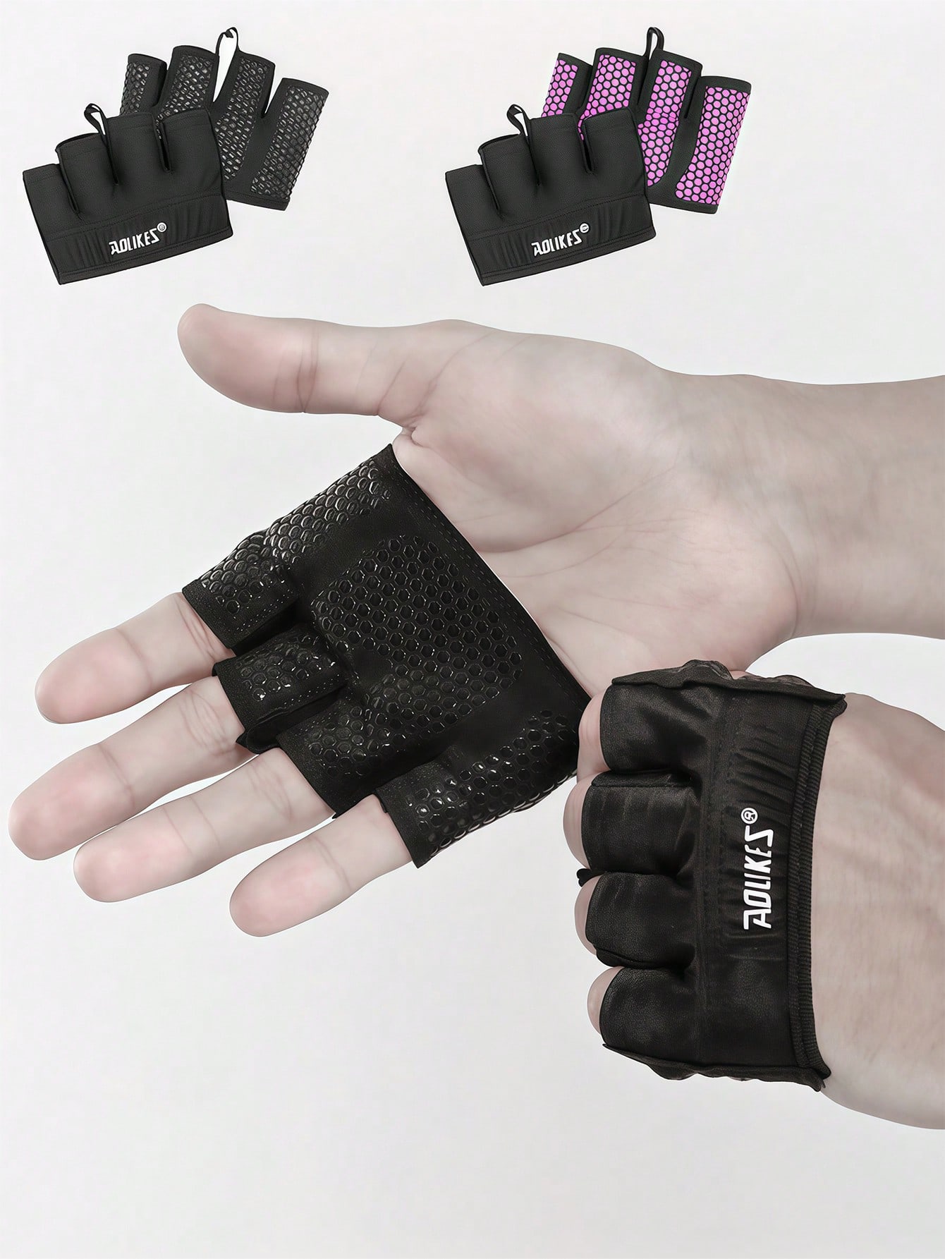 Yoga Fitness Training - Lightweight All-Season Fitness Gloves, High Elasticity