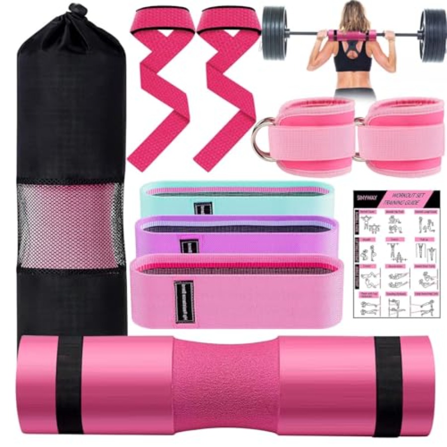 Hip Thrust Pad - Barbell Pad Set for Squat, 10