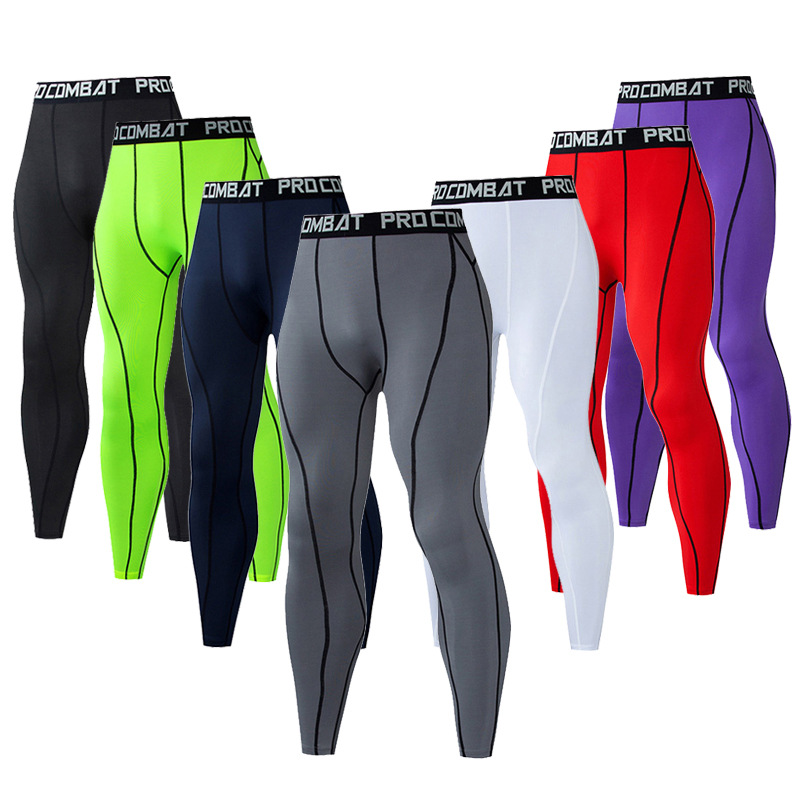 Yoga Fitness Training - Men Compression Tight Leggings Running Sports