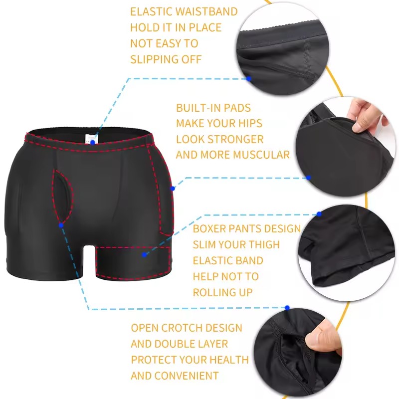 Men Padded Hip Enhancer Booty  - Hip Thrust Pad のレビューと価格