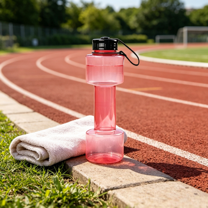 1pc  Dumbbell Shaped Water Bot - Yoga Fitness Gear のレビューと価格