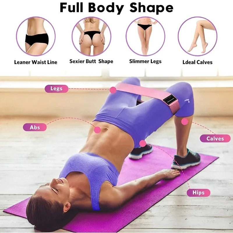 3Pcs Fabric Resistance Hip Boo - Yoga Fitness Resistance Band のレビューと価格