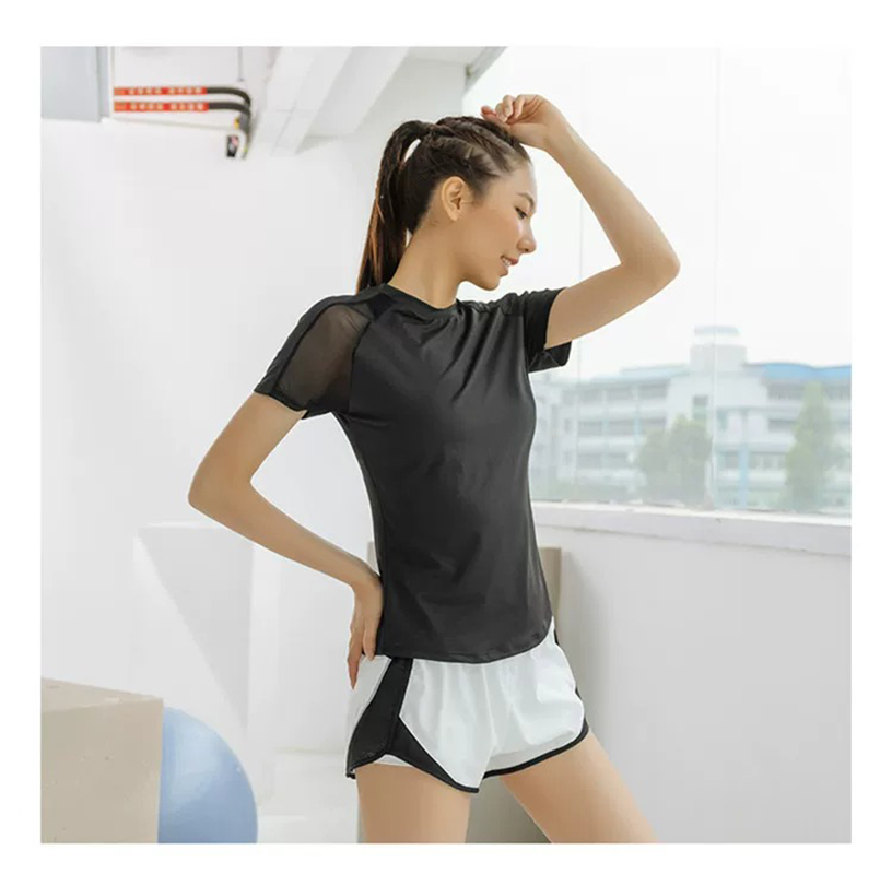Summer Sports Short-Sleeved Wo - Yoga Fitness Training のレビューと価格