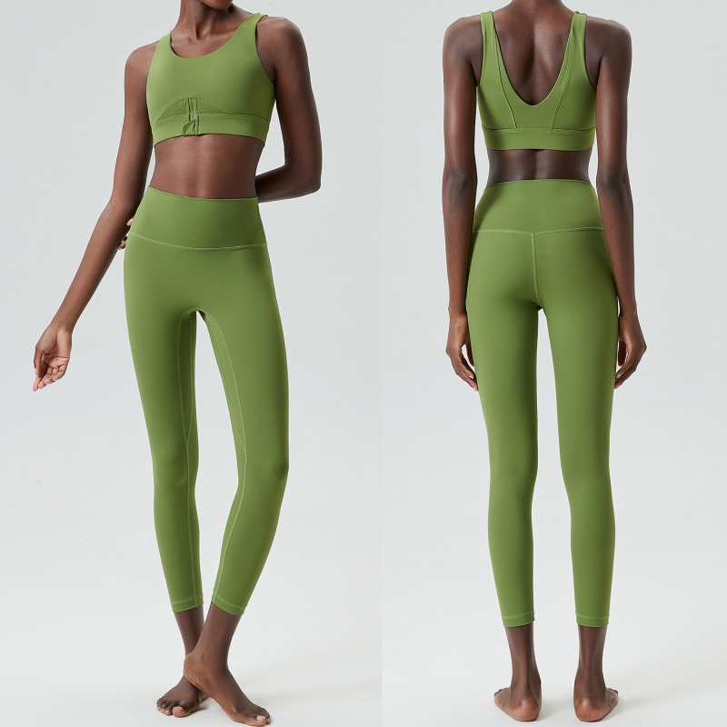 Two Pieces Set Zipper Yoga Spo - Yoga Fitness Set のレビューと価格