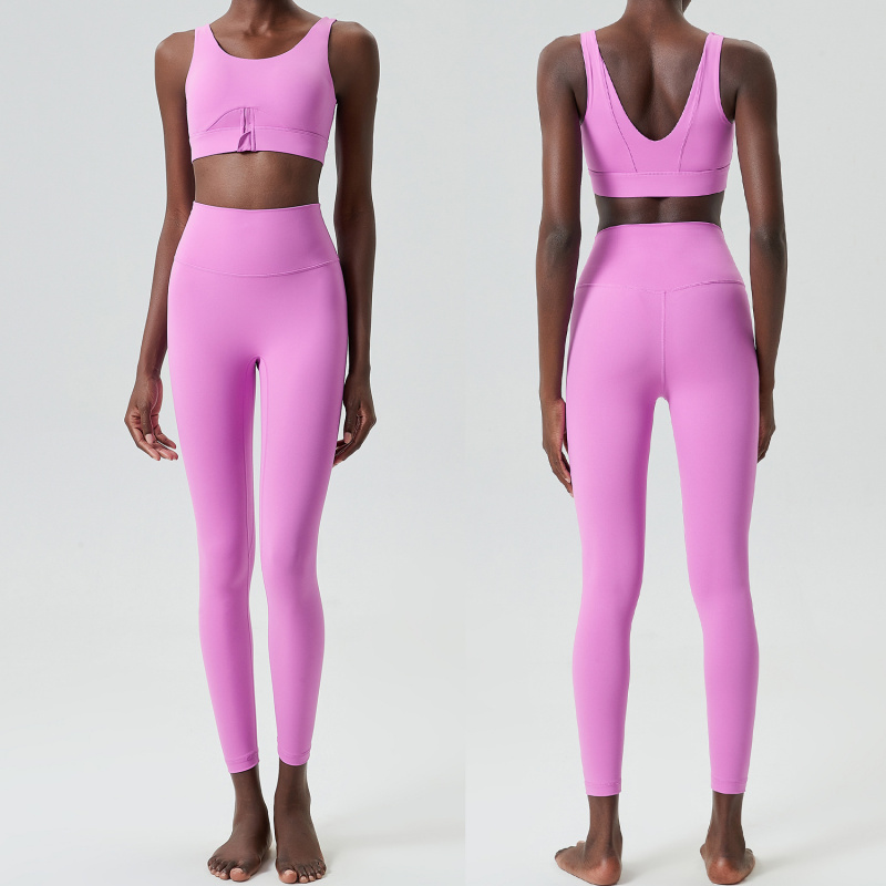 Two Pieces Set Zipper Yoga Spo - Yoga Fitness Set のレビューと価格
