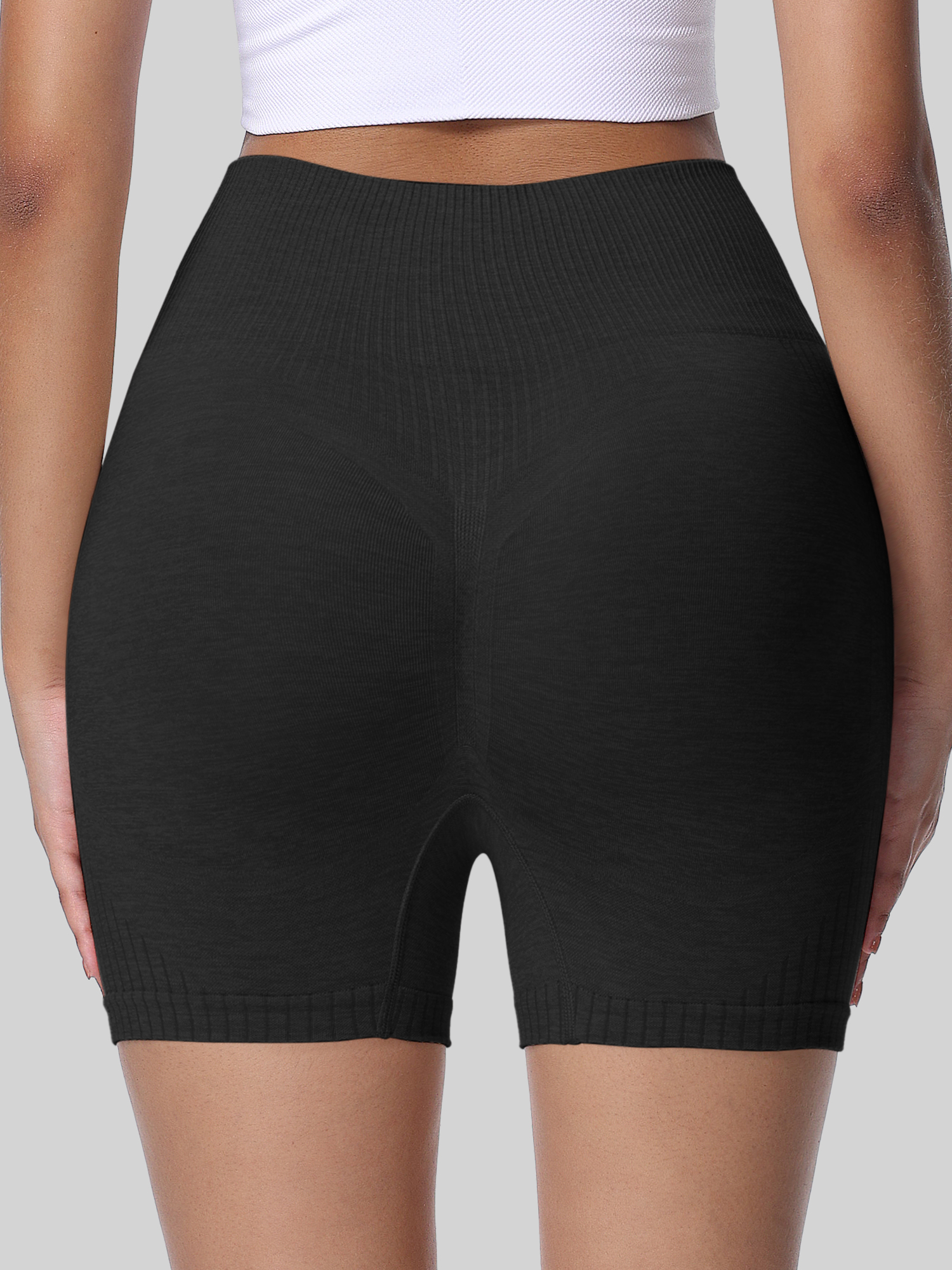 High Waist Elastic Yoga Shorts - Yoga Fitness Gear のレビューと価格
