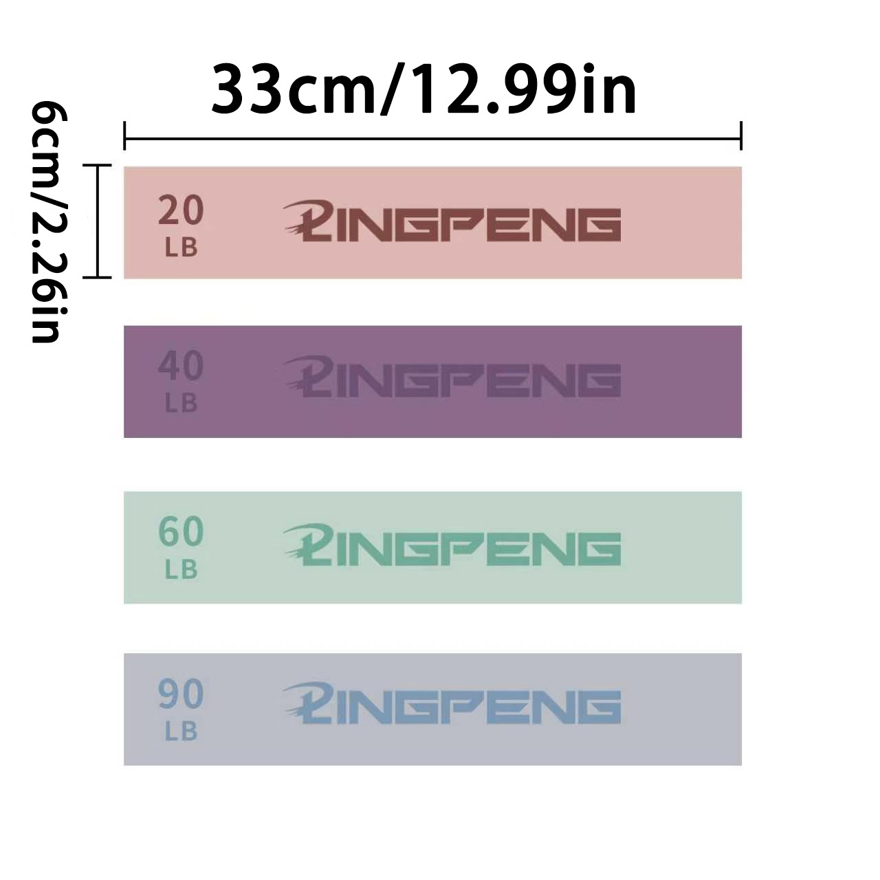 20-90LBS Fabric Elastic Band F - Yoga Fitness Resistance Band のレビューと価格