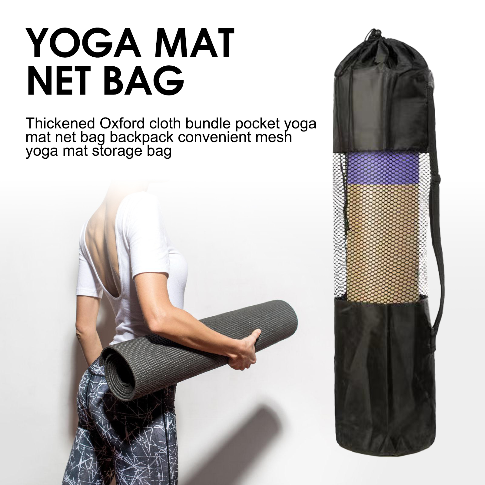 Yoga Mat Bag with Mesh Window  - Yoga For Fitness のレビューと価格