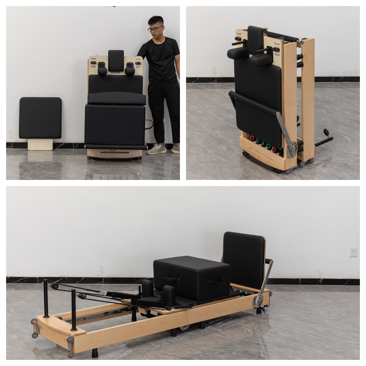 Pilates Foldable Reformer Set  - Yoga Fitness Pilates Reformer のレビューと価格