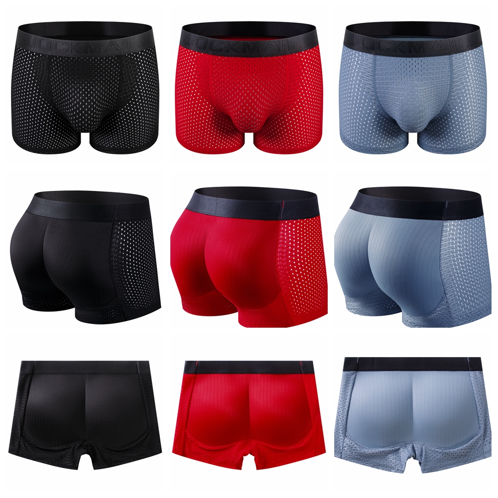 Men Trunks Built-in Fake Butt  - Hip Thrust Pad のレビューと価格