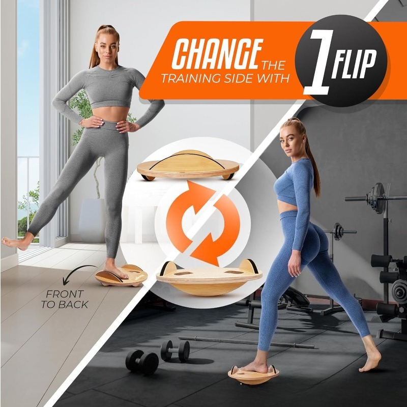 Wooden Fitness Balance Board A - Yoga Fitness Training のレビューと価格