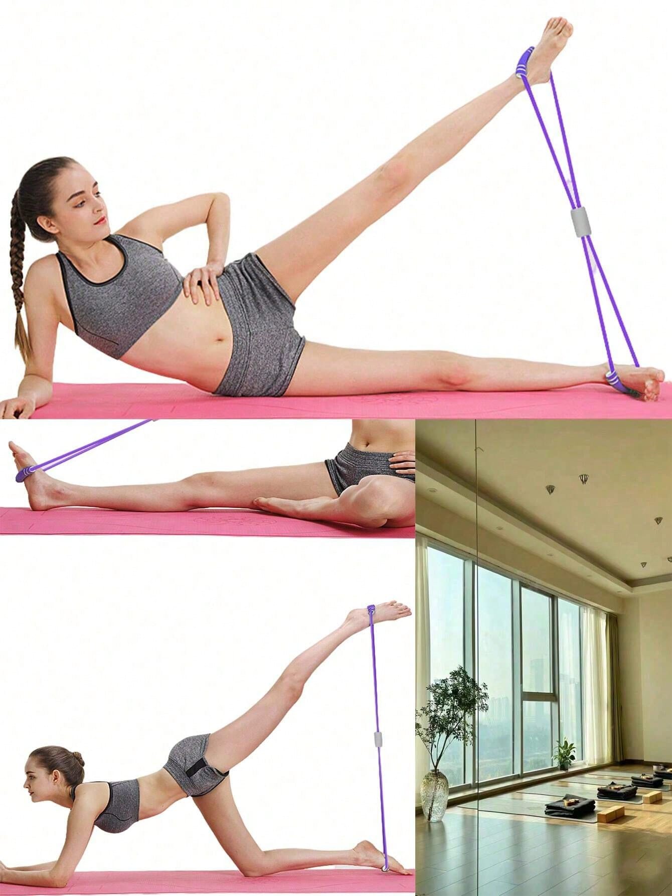 1pc Figure 8 Yoga Resistance B - Yoga Fitness Resistance Band のレビューと価格