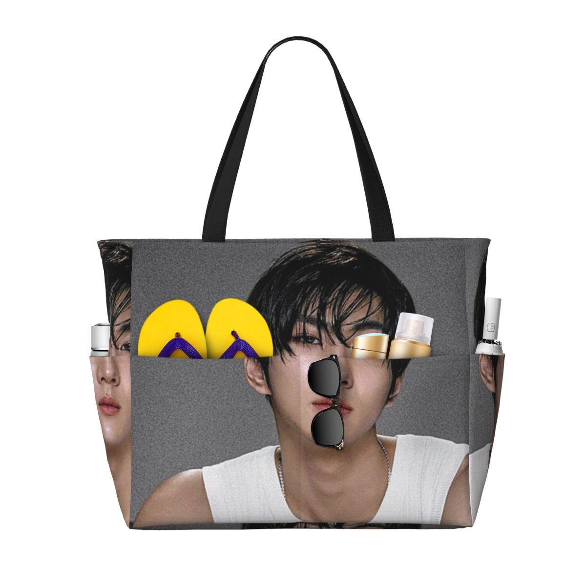 Jungwon En Kpop Beach Tote Bag - Yoga En Fitness のレビューと価格