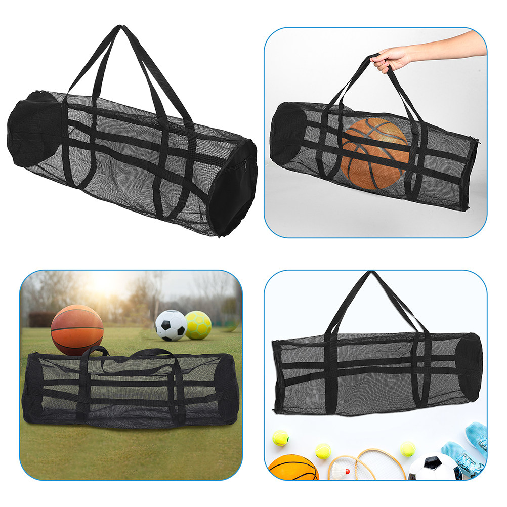 Large Sports Ball Bag Mesh Des - Yoga Fitness Gear のレビューと価格