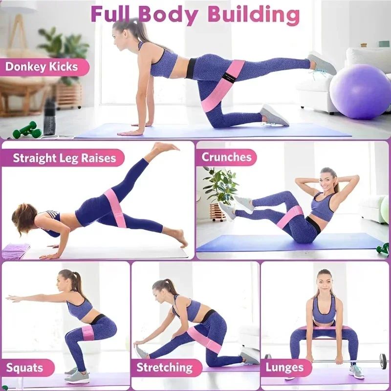 Fabric Resistance Hip Booty Ba - Yoga Fitness Resistance Band のレビューと価格