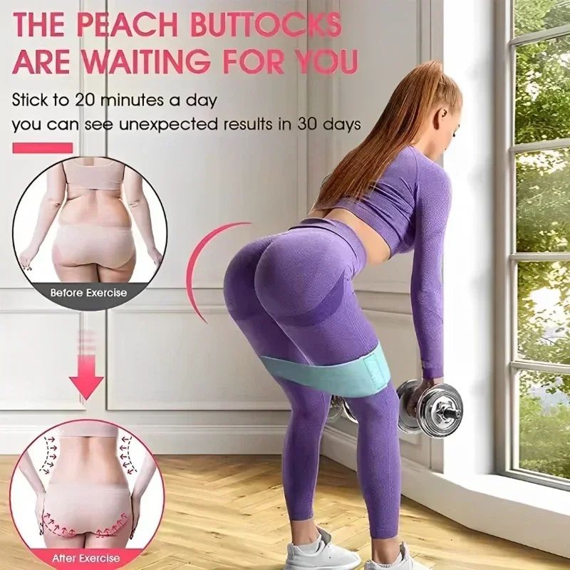 Fabric Resistance Hip Booty Ba - Yoga Fitness Resistance Band のレビューと価格