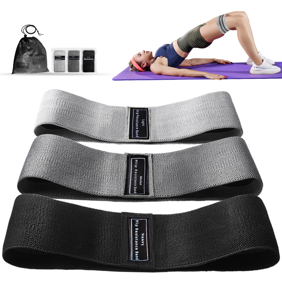 Fabric Resistance Hip Booty Ba - Yoga Fitness Resistance Band のレビューと価格